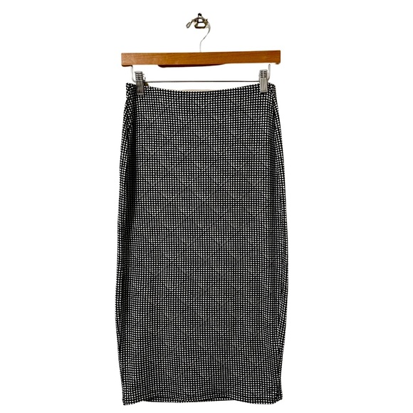 Old Navy Dresses & Skirts - Old Navy Houndstooth Diamond Print Black & White Pencil Comfy Skirt Size Small